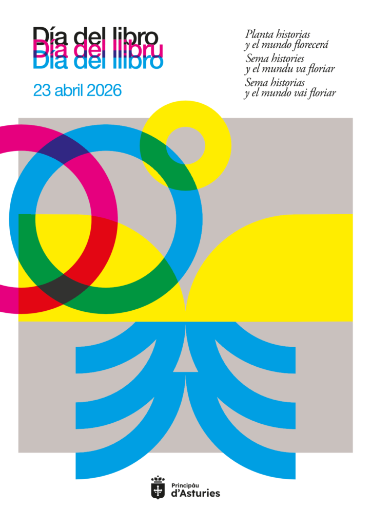 Cartel Día del Libro Asturias 2026